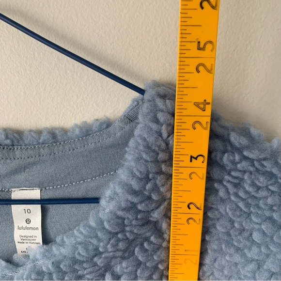 lululemon athletica Wool Whenever Crewneck Sweater Sherpa Fleece Size 10 - Picture 9 of 13